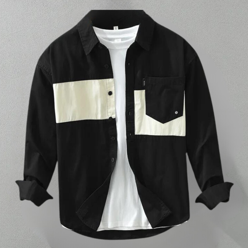 Kael - Herren Elegantes, Leichtes Langarmshirt