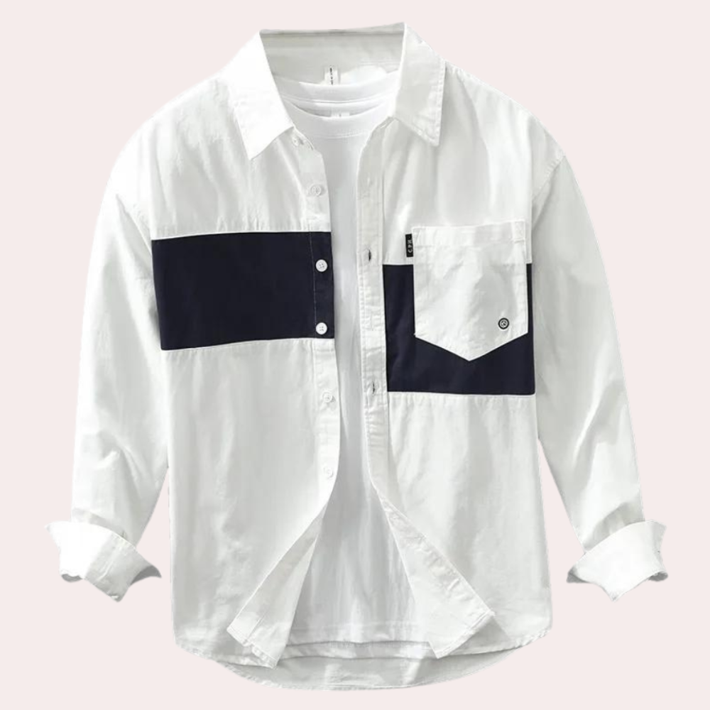Kael - Herren Elegantes, Leichtes Langarmshirt