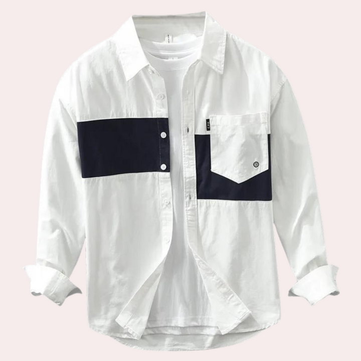 Kael - Herren Elegantes, Leichtes Langarmshirt