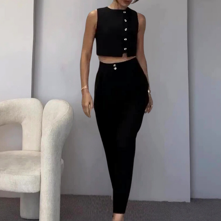Tatiana - Minimalistischer Eleganter Damen Zweiteiler-Set