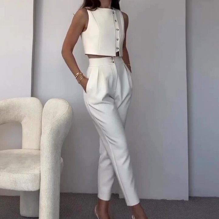 Tatiana - Minimalistischer Eleganter Damen Zweiteiler-Set