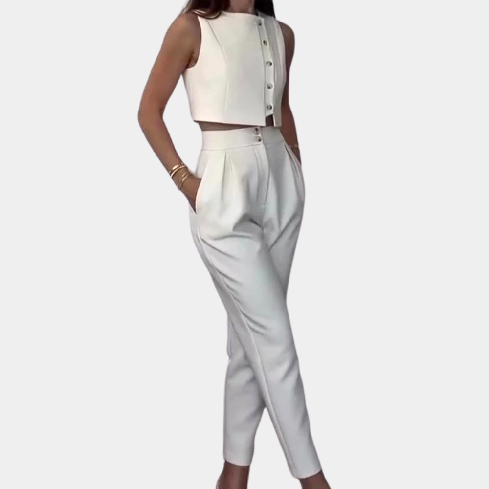 Tatiana - Minimalistischer Eleganter Damen Zweiteiler-Set