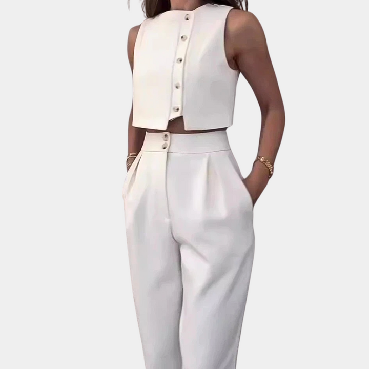 Tatiana - Minimalistischer Eleganter Damen Zweiteiler-Set