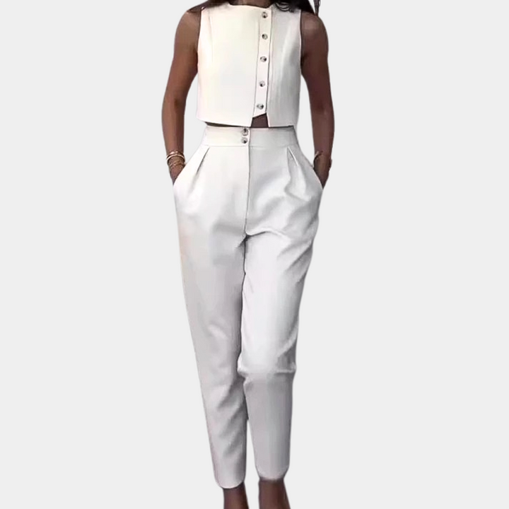 Tatiana - Minimalistischer Eleganter Damen Zweiteiler-Set