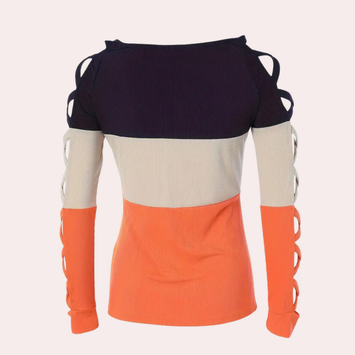 Edina - Elegantes Damen-Hemden mit Kreuzärmeln