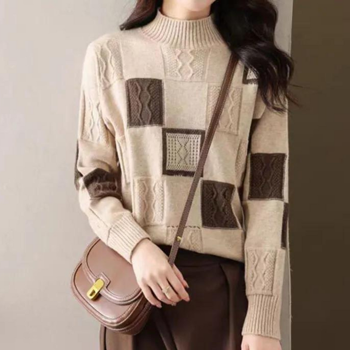 Elira – Strukturierter Strickpullover für Damen