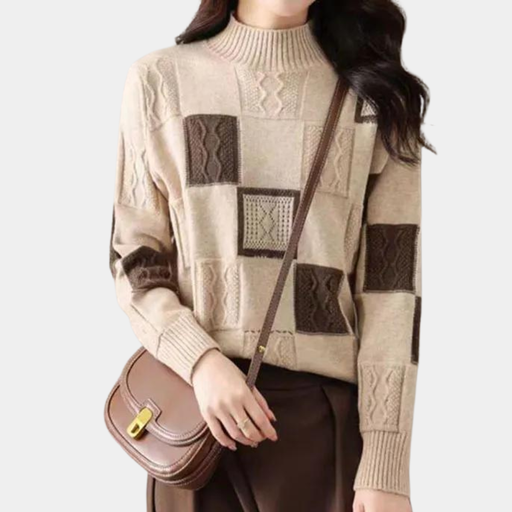 Elira – Strukturierter Strickpullover für Damen