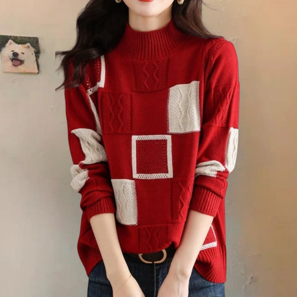 Elira – Strukturierter Strickpullover für Damen