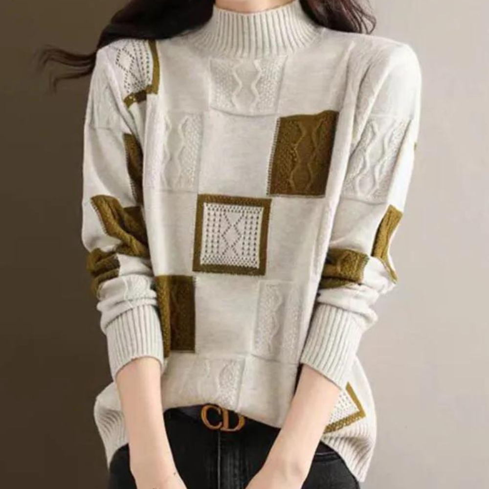Elira – Strukturierter Strickpullover für Damen