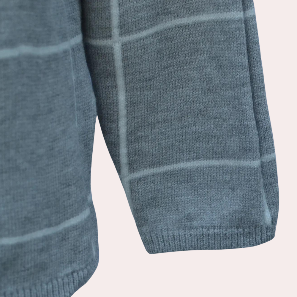 Elda - Stilvoller Freizeitpullover mit Karomuster