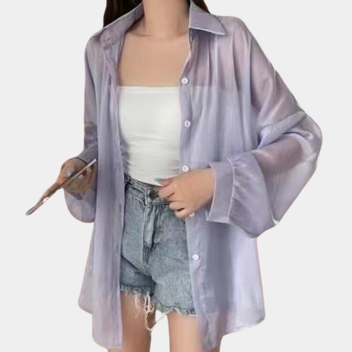 Fiore - Zeitloses Langarmhemd für Damen
