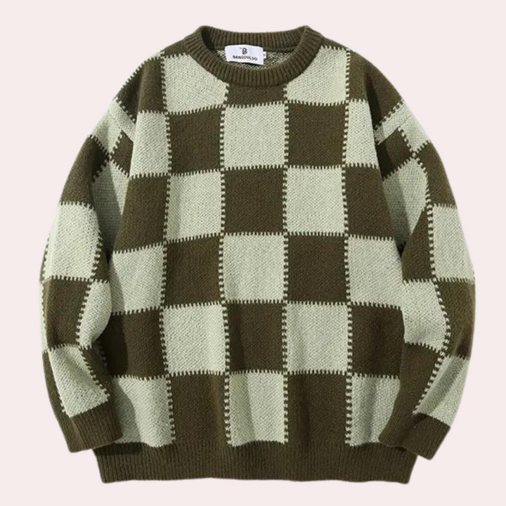 Goran - Bequemer Karierter Pullover für Herren
