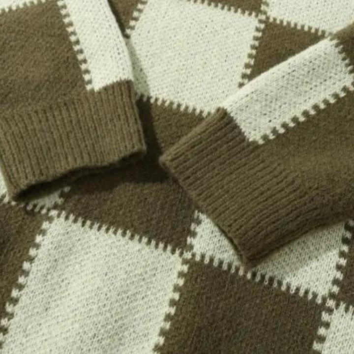 Goran - Bequemer Karierter Pullover für Herren