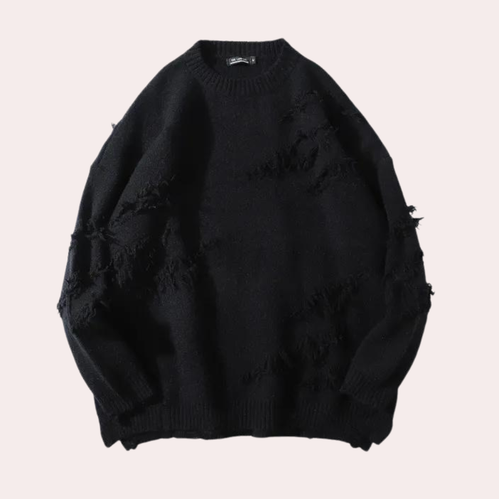 Maxime - Stylischer Ausgefranster Pullover für Damen