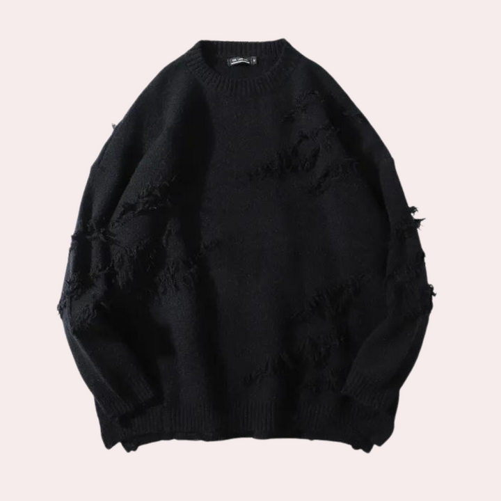 Maxime - Stylischer Ausgefranster Pullover für Damen