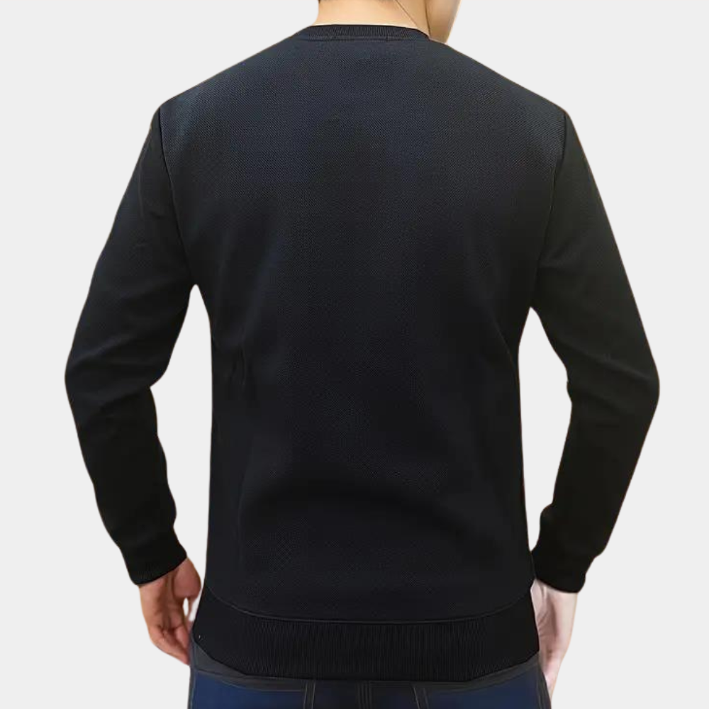 Mihnea - Bequemes Herren-Sweatshirt mit Rundhalsausschnitt