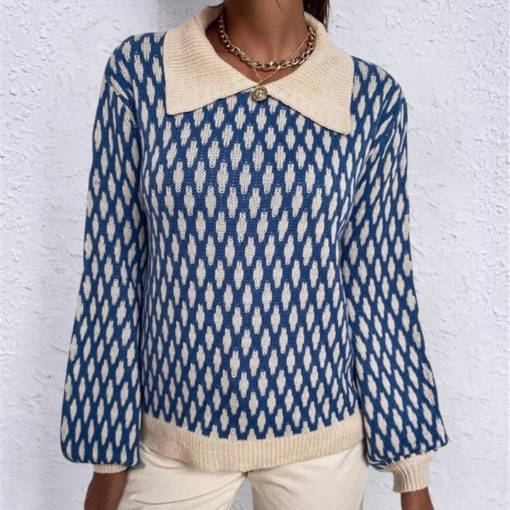 Bronwen - Stilvoller Damenpullover mit Elegantem Kragen