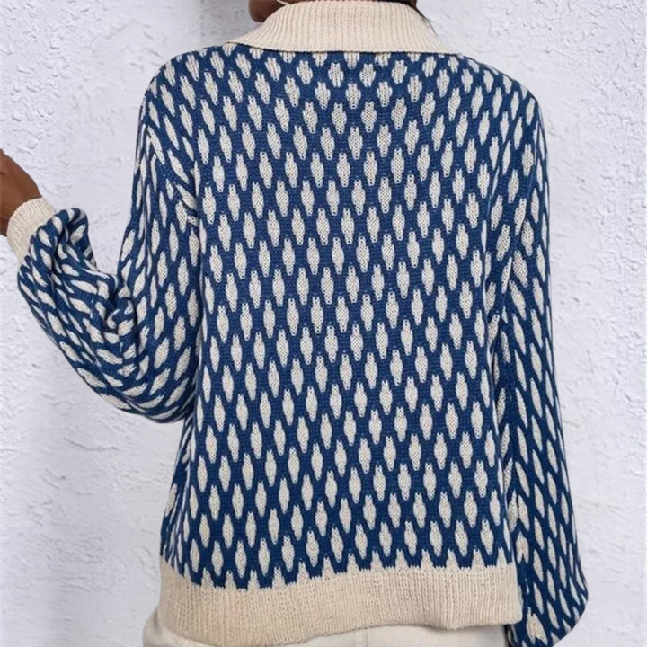 Bronwen - Stilvoller Damenpullover mit Elegantem Kragen