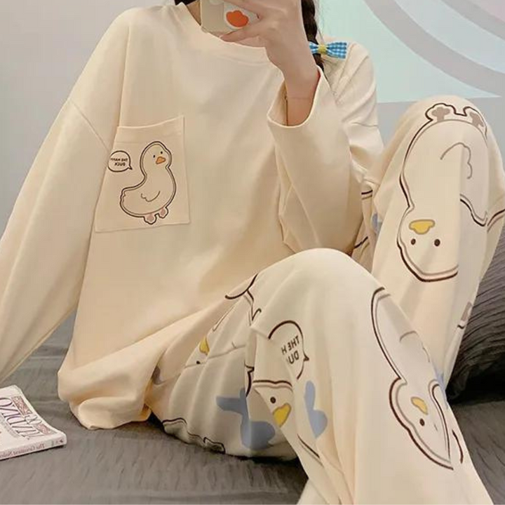 Goergeta - Gemütliches Damen-Pyjama-Set