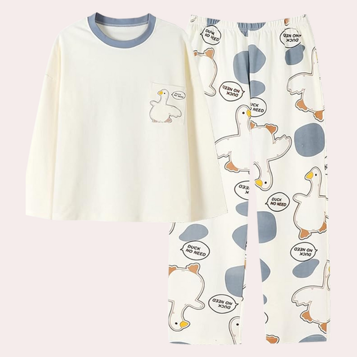 Goergeta - Gemütliches Damen-Pyjama-Set