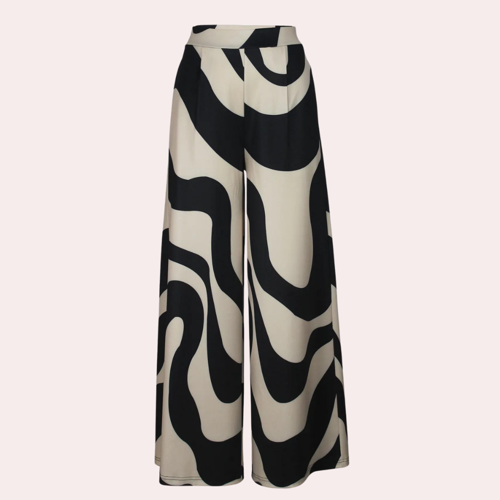 Fisseha - Elegante Gemusterte Lockere Hose für Damen