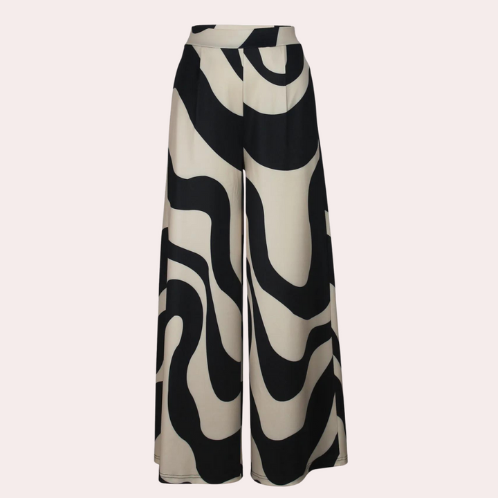 Fisseha - Elegante Gemusterte Lockere Hose für Damen