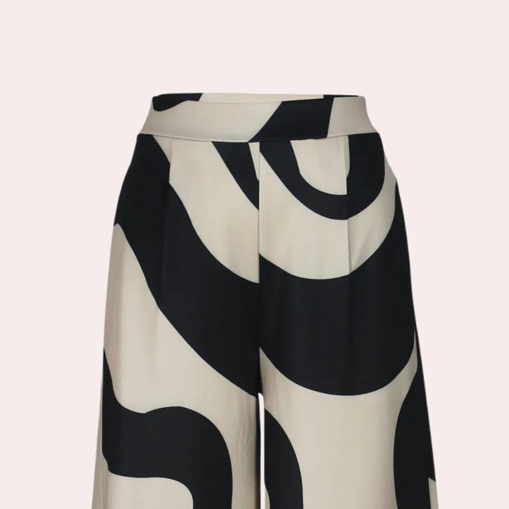 Fisseha - Elegante Gemusterte Lockere Hose für Damen