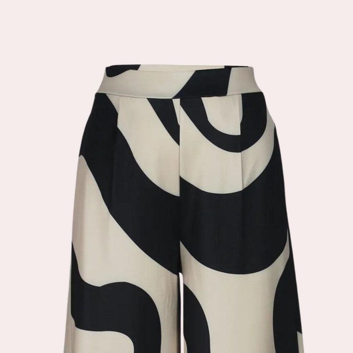 Fisseha - Elegante Gemusterte Lockere Hose für Damen
