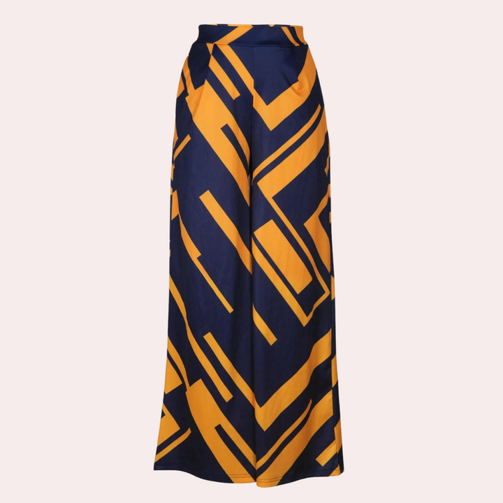 Fisseha - Elegante Gemusterte Lockere Hose für Damen