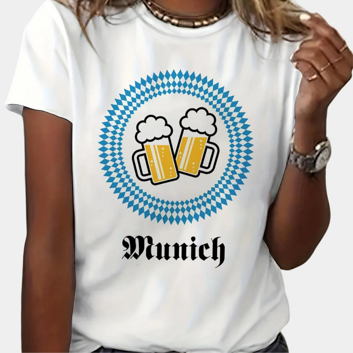 Viviane - Damen Oktoberfest Hemden mit Rundhals