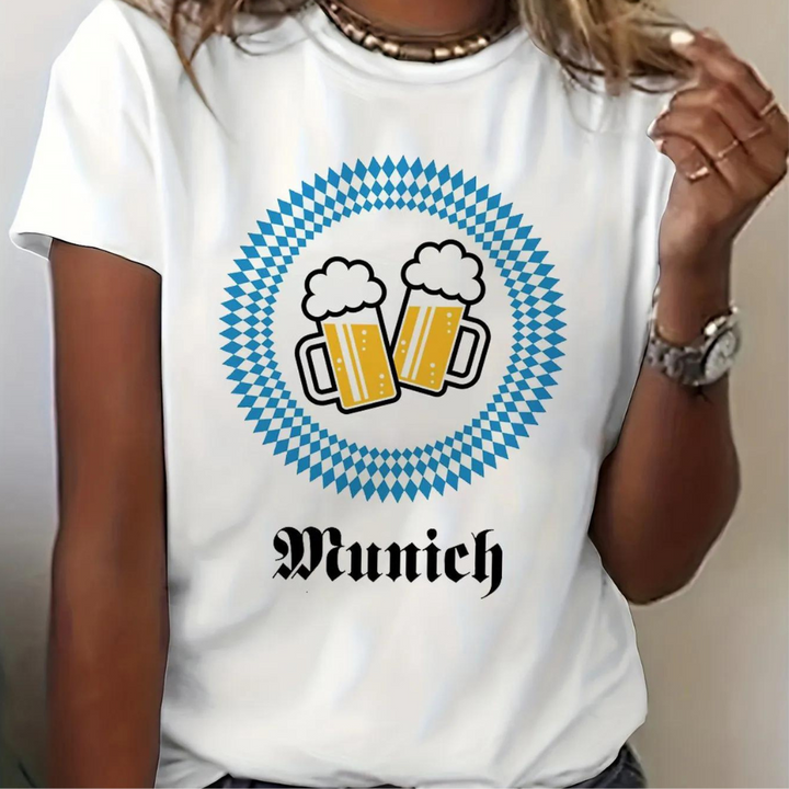 Viviane - Damen Oktoberfest Hemden mit Rundhals