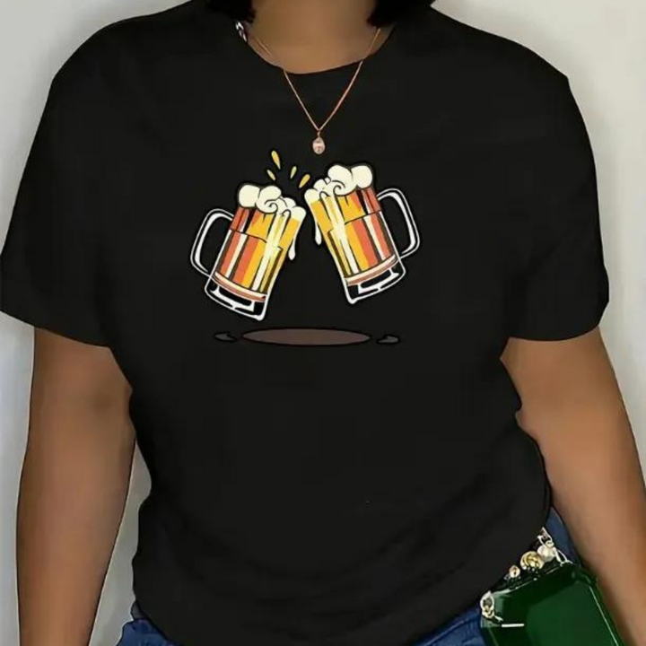 Carmela - Damen Oktoberfest-Hemden mit Bierdruck