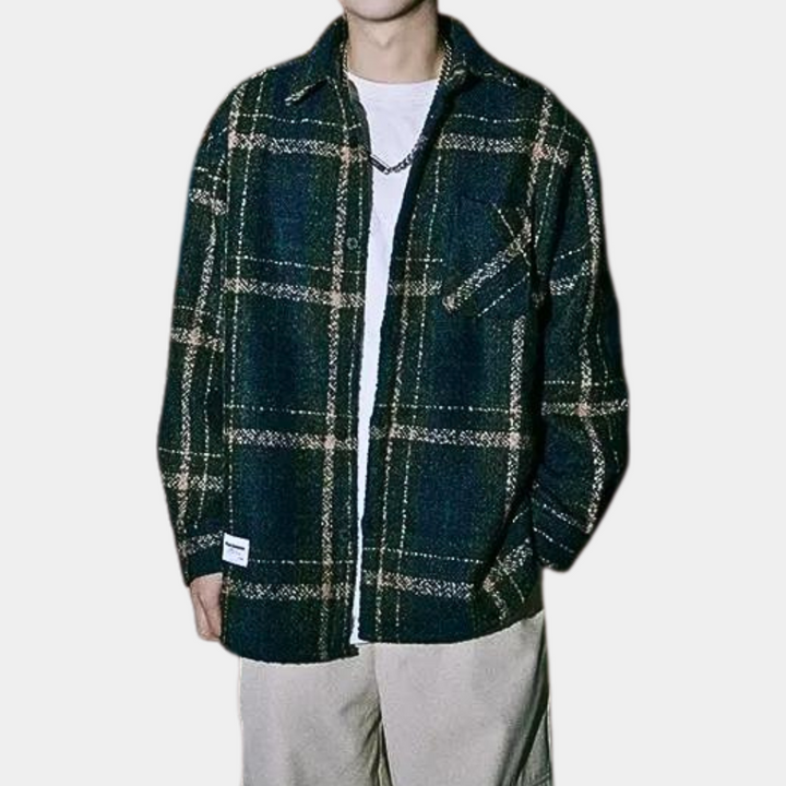 Dimitrios - Gemütliche Herrenjacke Im Karierten Design