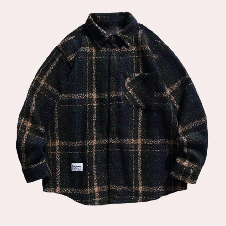 Dimitrios - Gemütliche Herrenjacke Im Karierten Design