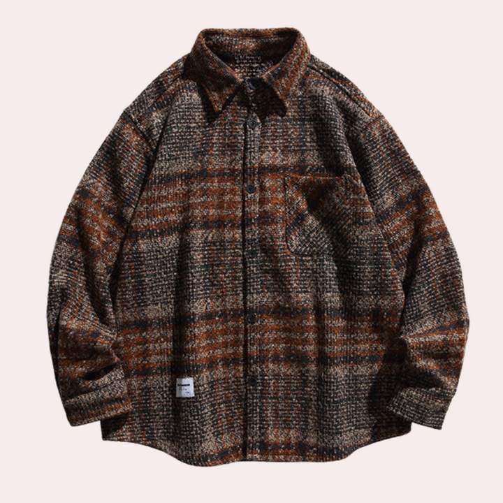 Dimitrios - Gemütliche Herrenjacke Im Karierten Design