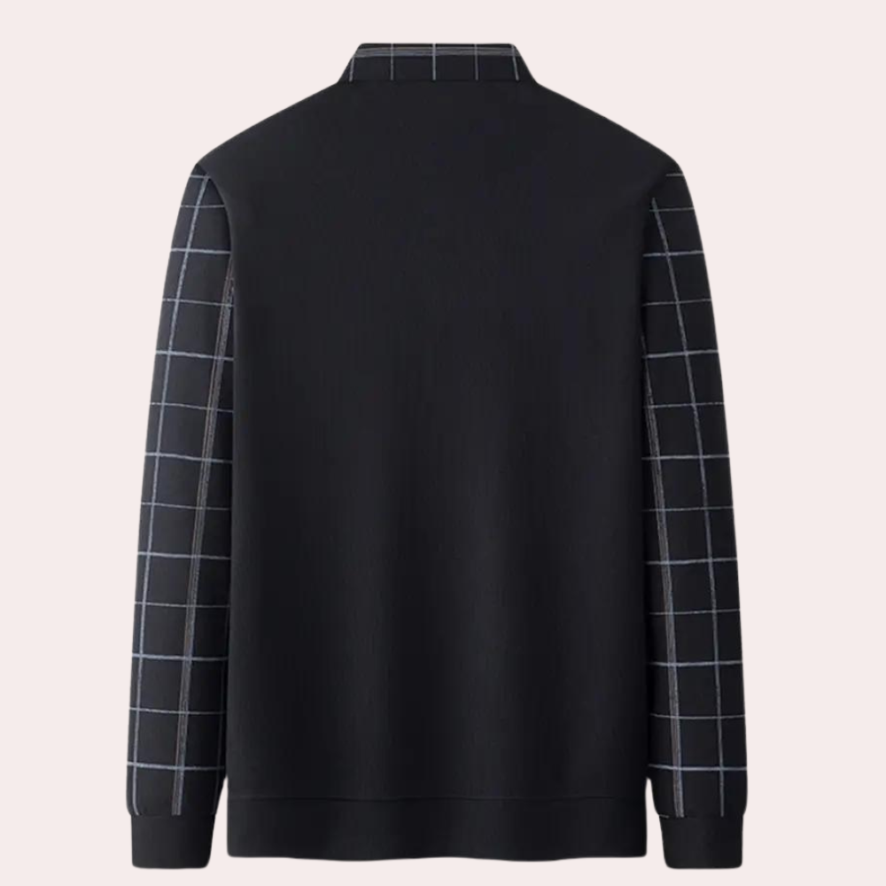 Bram - Herren Pullover Im Karierten Design