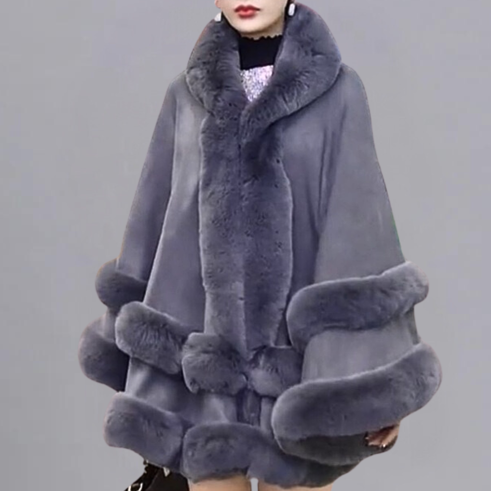Lorene - Eleganter Damen-Cape-Mantel Im Stil