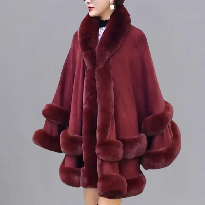 Lorene - Eleganter Damen-Cape-Mantel Im Stil