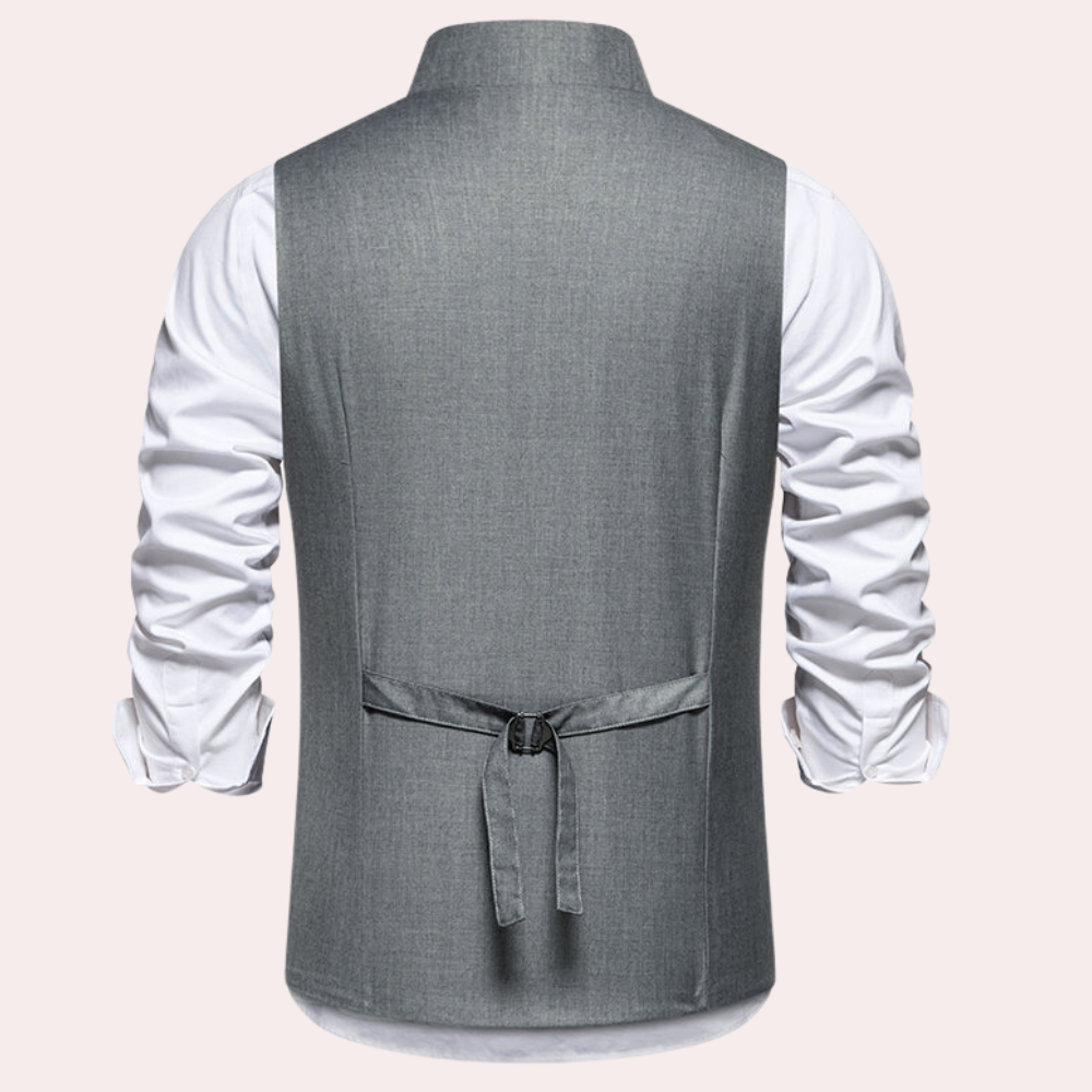 Laszlo - Elegante Weste mit Diagonaler Knopfleiste für Herren