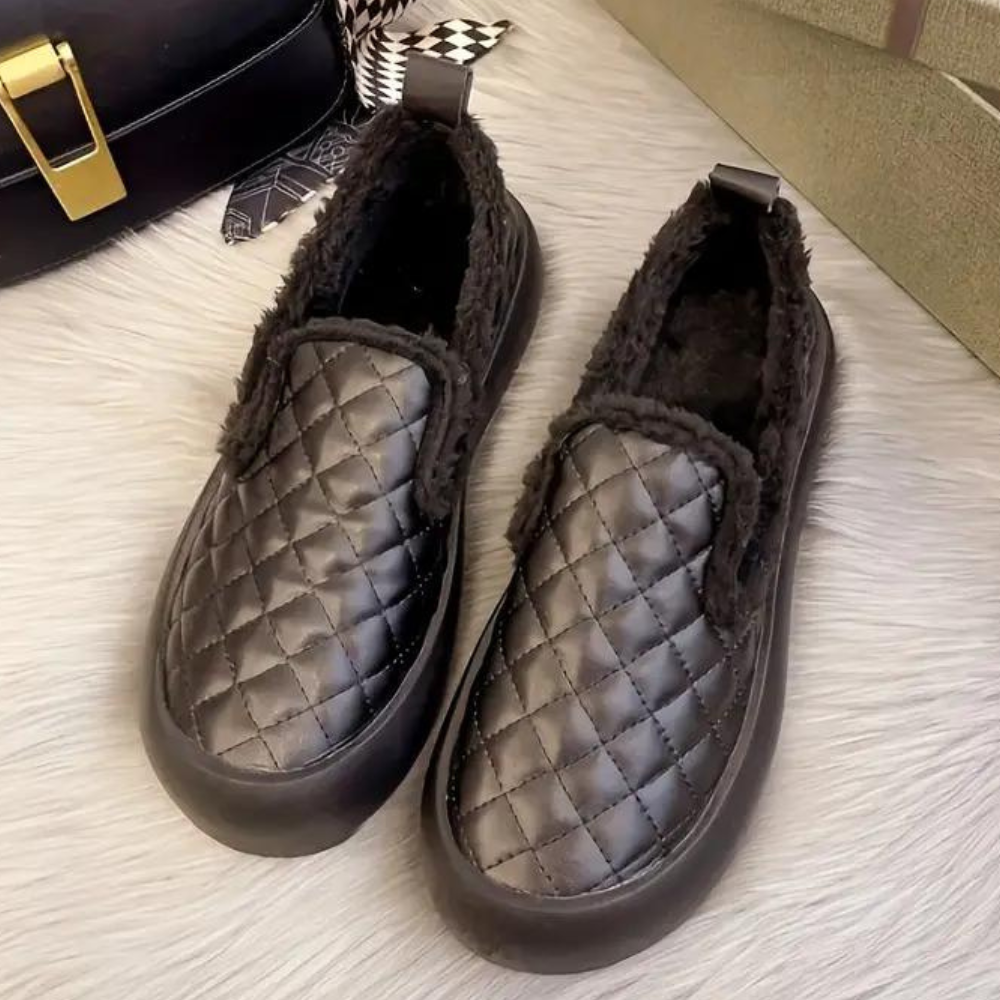 Camillei - Damen Modische Gesteppte Winterschuhe