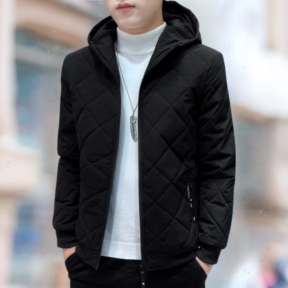 Elie - Lässige Herren-Steppjacke mit Kapuze