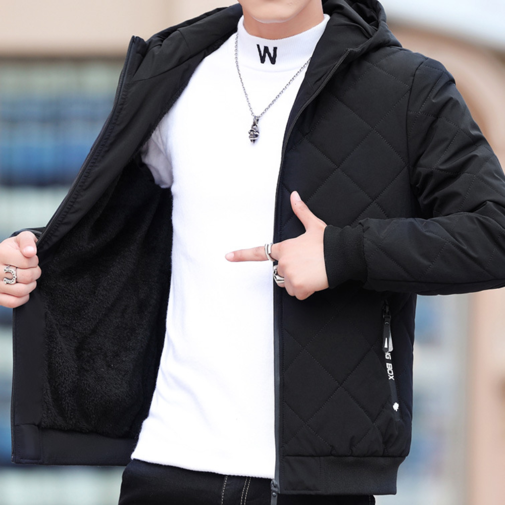 Elie - Lässige Herren-Steppjacke mit Kapuze