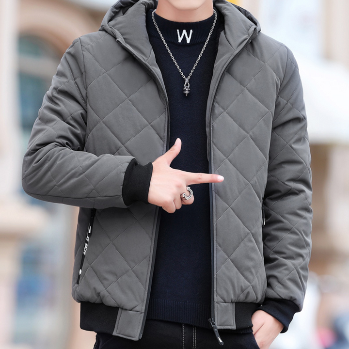 Elie - Lässige Herren-Steppjacke mit Kapuze