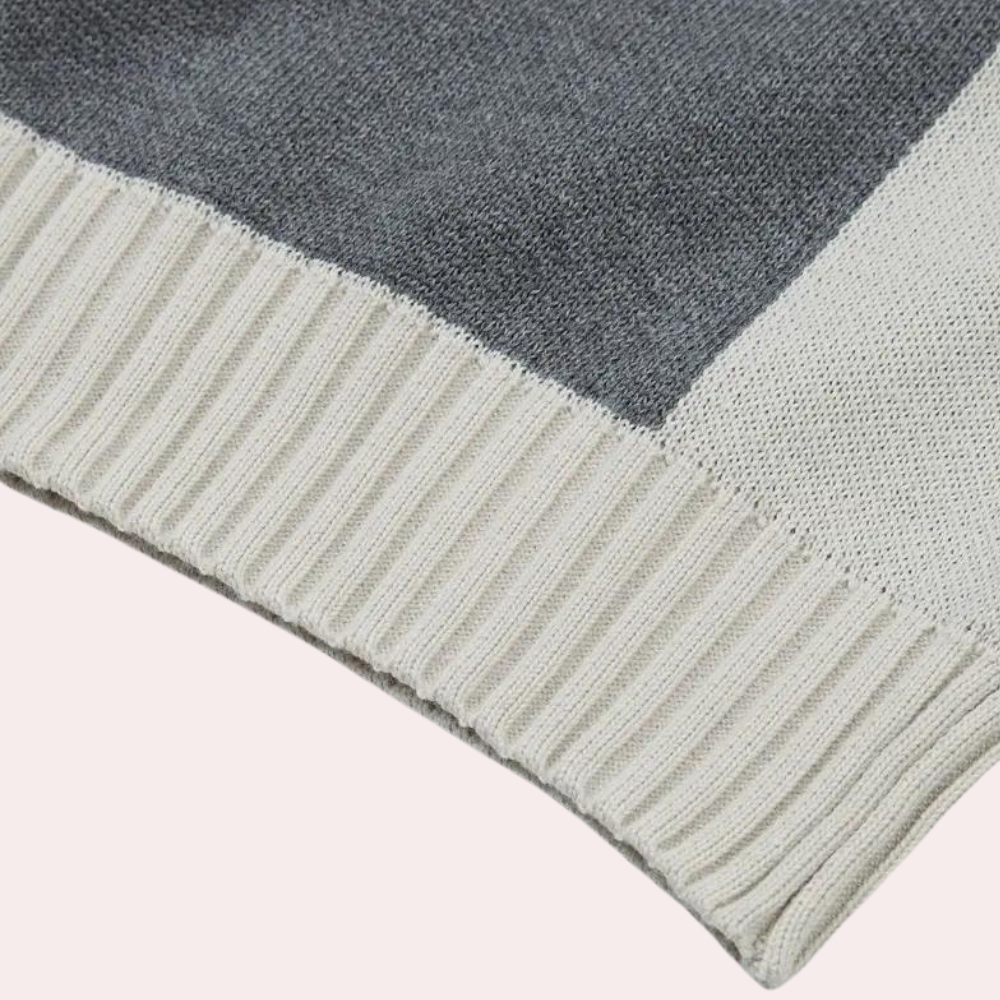 Greco - Moderner Patchwork-Kapuzenpullover für Herren