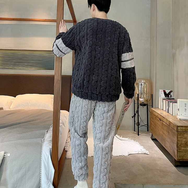 Norice – Elegantes Herren-Pyjama-Set für Die Kalte Jahreszeit