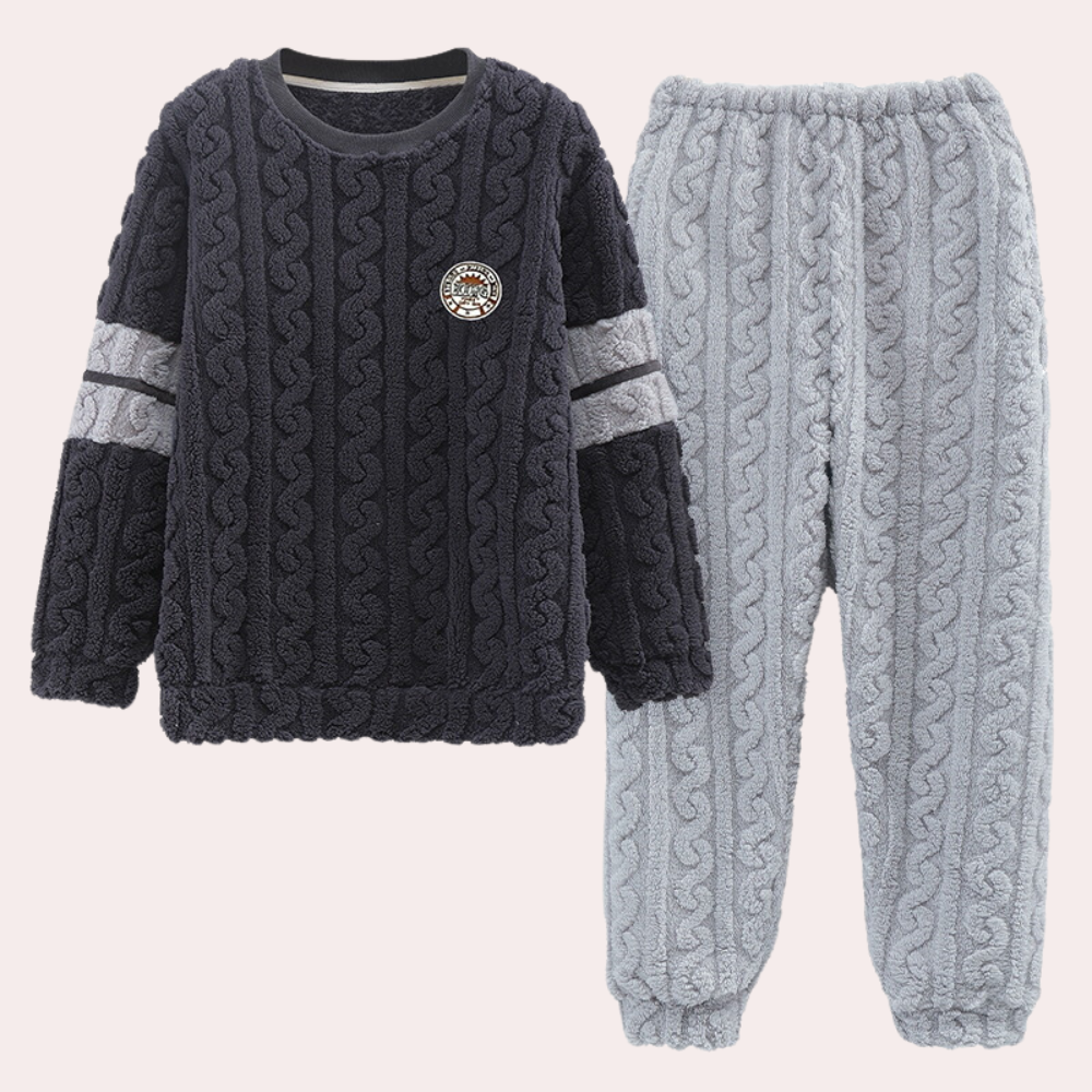 Norice – Elegantes Herren-Pyjama-Set für Die Kalte Jahreszeit
