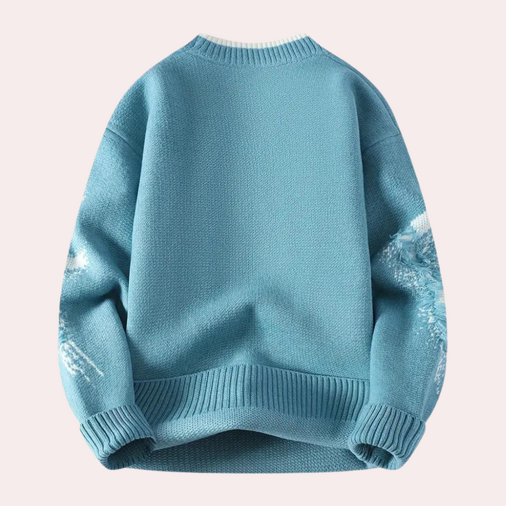 Troilus - Warmer Herrenpullover Im Ripped Style