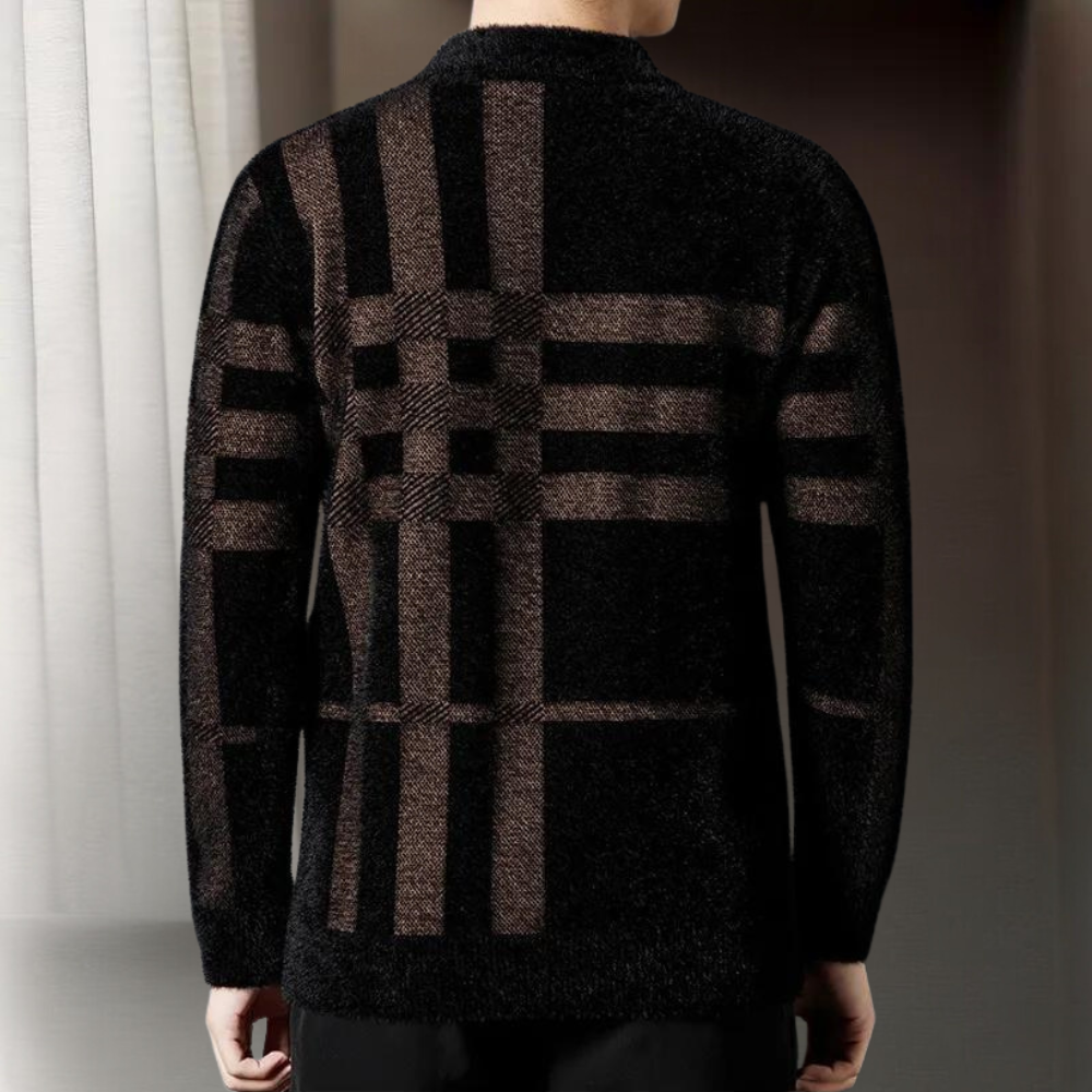 Agusztav - Bequemer Und Dehnbarer Herrenstrickpullover