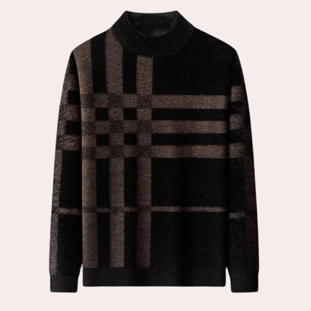 Agusztav - Bequemer Und Dehnbarer Herrenstrickpullover