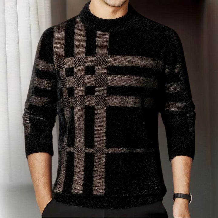 Agusztav - Bequemer Und Dehnbarer Herrenstrickpullover